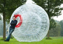Inflatable ball for playing games
