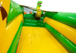 Slide on large multi slide bouncy castle