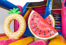 Tropical details on bouncy castle from JB Inflatables specials