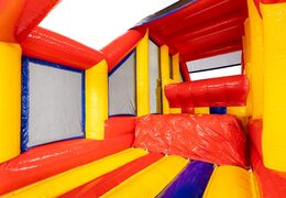 Jumping surface in inflatable modular obstacle course