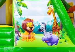Jungle animals on obstacle course module Base Jump