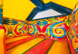 Yellow-orange flowers on the inside of Slide Combo Paradise Island