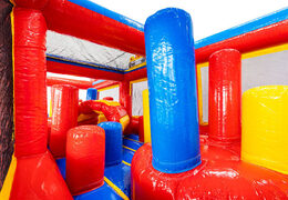 Build your own obstacle course in rollercoaster theme at JB Inflatables