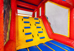 Climbing wall in self-build obstacle course expansion Base Jump