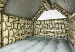 Inside of Standard Bouncy Castle Grey Brick