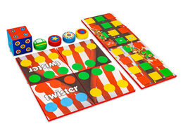 Colorful game set front of Softplay in Rollercoaster theme