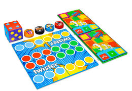 Colorful game set back of Softplay in Comic theme