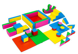 XXL Standard-themed Softplay Set with Colorful Blocks to Play
