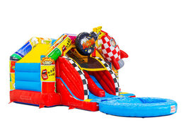 Buy an online inflatable Slide Combo with 3D figures and slide