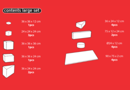 Purchase the contents of the Softplay Large set in Rollercoaster theme online