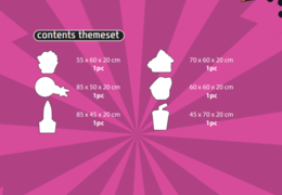 Contents of Softplay Theme Set in Comic Theme order online at JB