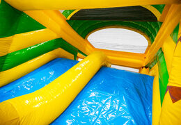 Buy blue yellow green slide from inflatable castle Multiplay dubbelslide at JB