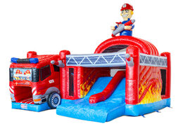 Purchase Multiplay Dubbelslide Inflatable Firefighter Theme at JB