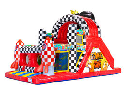 High-quality obstacle course in a vibrant Comic theme