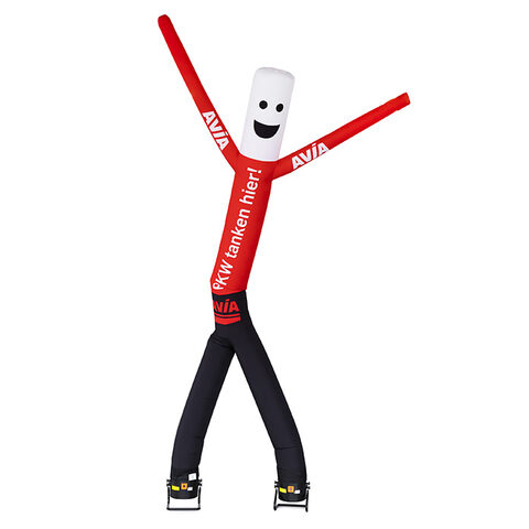 Order custom made inflatable Avia skyman skydancers at JB Promotions America; specialist in inflatable advertising items such as inflatable tubes