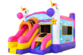 Bounce house Unicorn style with slide