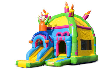 Buy inflatable indoor multiplay maxifun super bounce house with slide in theme party for children. Order inflatable bounce houses online at JB Inflatables America