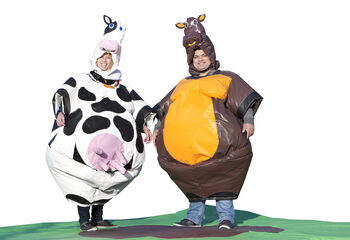 Order inflatable sumo suits in Cow & Bull theme for both young and old. Buy inflatable sumo suits online at JB Inflatables America