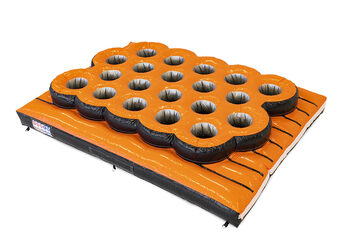 Buy mega inflatable 40-piece giga modular Tire Run assault course for children. Order inflatable obstacle courses online now at JB Inflatables America