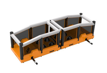 Buy inflatable 40 piece giga Stepping Stones modular obstacle course for kids. Order inflatable obstacle courses online now at JB Inflatables America