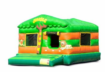 Buy inflatable play fun indoor ball pit bounce house in jungle theme for children. Order bounce houses online at JB Inflatables America 