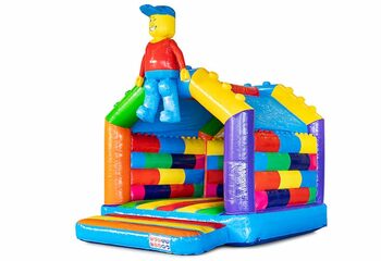 Buy standard superblocks bounce houses in a striking design and a funny animation in the form of a doll for children. Bounce houses for sale online at JB Inflatables America