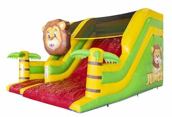 Jungle Theme Inflatable Slide Air Cushion For Kids For Sale