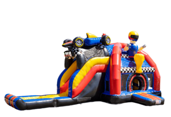 Buy multiplay super air cushion in formula 1 theme with racing car on top for kids