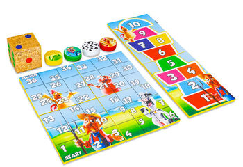 Colorful game set back of Softplay in Farm theme