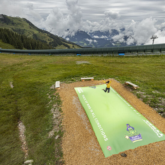 Inflatable themed Ellmau airmountain custom made for kids. Buy inflatable airmountains at JB Inflatables America