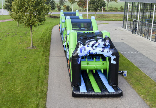 Get your 30 meter obstacle course in black and green online now. Order inflatable obstacle courses at JB Inflatables America