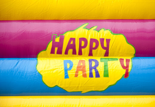 Buy indoor multifun bouncer with slide in party theme with 3D object on the roof for kids. Order bouncers online at JB Inflatables America