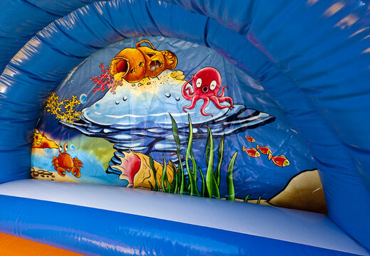 Get your inflatable oceanworld slide for kids online. Order inflatable slides now at JB Inflatables America