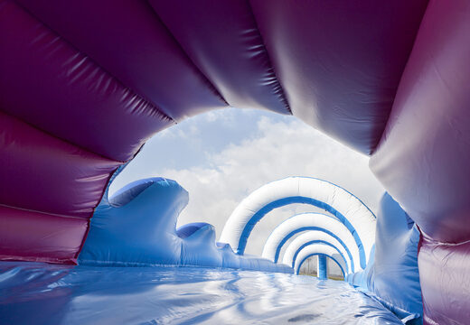 Get your inflatable 18m long crocodile themed belly slide for kids online. Order inflatable slides now at JB Inflatables America