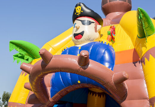 Order Multifun super pirate bounce house with slide for kids. Buy inflatable bounce houses online at JB Inflatables America