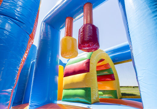 Order medium inflatable shark themed multiplay bouncer with slide for kids. Buy inflatable bouncers online at JB Inflatables America