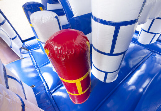 Medium inflatable multiplay bounce house in castle theme for children. Order inflatable bounce houses online at JB Inflatables America