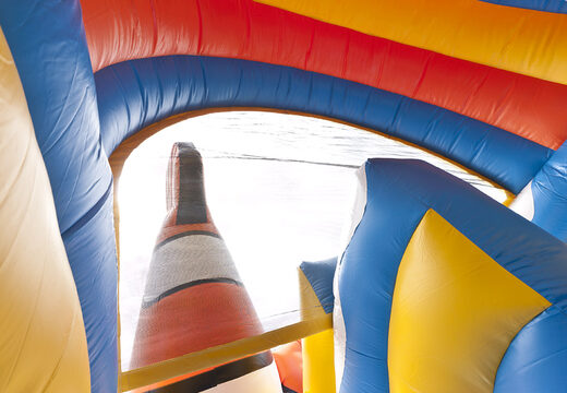 Clownfish themed multifunctional inflatable slide with a splash pool, impressive 3D object, fresh colors and the 3D obstacles for kids. Buy inflatable slides now online at JB Inflatables America