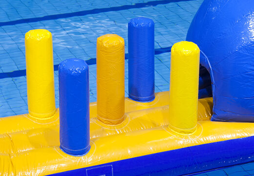 Unique inflatable whale run obstacle course with fun 3D obstacles for both young and old. Order inflatable obstacle courses online now at JB Inflatables America