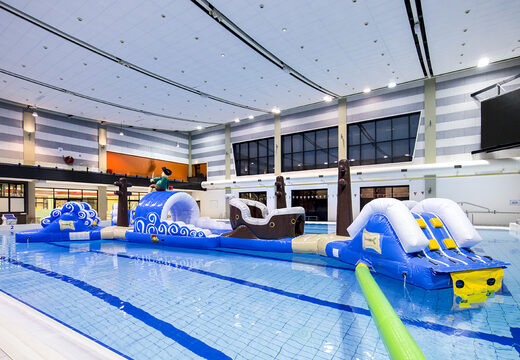 Buy a unique double pirate run inflatable obstacle course for both young and old. Order inflatable pool games now online at JB Inflatables America