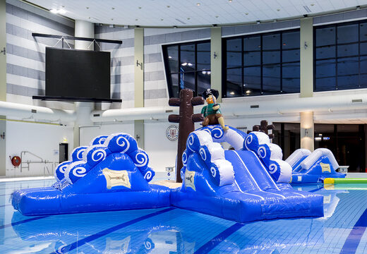 Order a double pirate run assault course for both young and old. Buy inflatable pool obstacle courses online now at JB Inflatables America