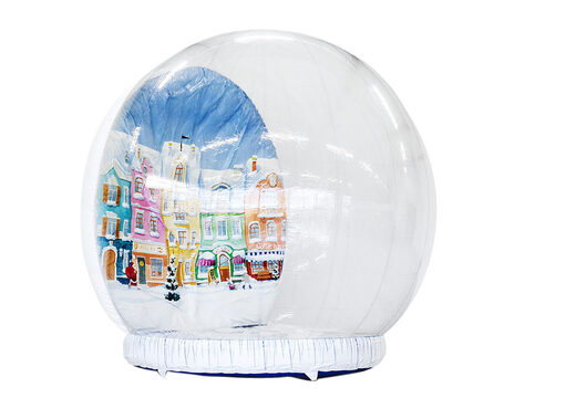 Buy an inflatable 4 meter snow globe for both young and old. Order inflatable winter attractions now online at JB Inflatables America