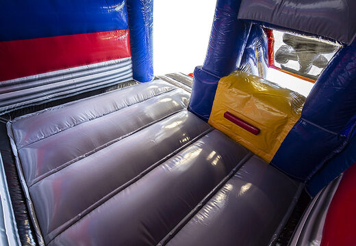 Buy inflatable slide combo formula 1 bouncer for kids. Inflatable bouncers with slide for sale at JB Inflatables America