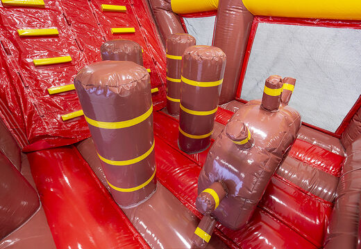 Order an obstacle course in a pirate boat theme for kids. Buy inflatable obstacle courses online now at JB Inflatables America