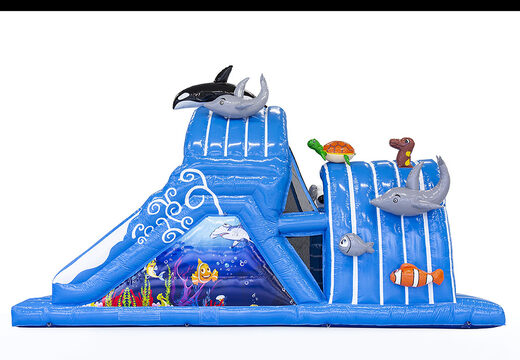 Order 9 meter long inflatable seaworld obstacle course for kids. Buy inflatable obstacle courses online now at JB Inflatables America