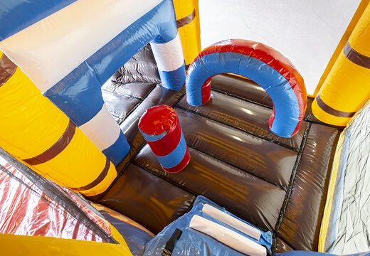 Buy multiplay pirate bouncer with a slide for children. Order inflatable bouncers online at JB Inflatables America