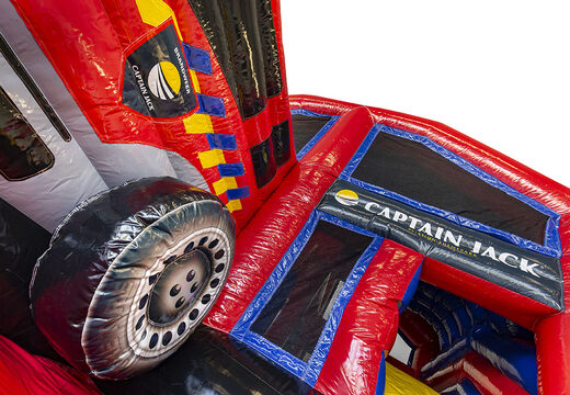 Custom Captian Jack Multiplay Fire Brigade Indoor inflatables are perfect for any events. Order custom-made bounce houses at JB Promotions America