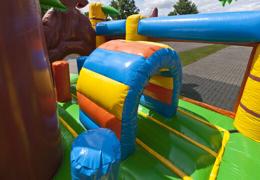 Order medium-sized inflatable pirate ship themed multiplay bounce house with slide for kids. Buy inflatable bounce houses online at JB Inflatables America