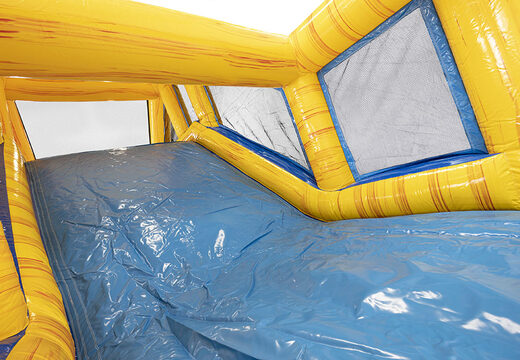 Marble inflatable obstacle course with matching 3D objects for children. Buy inflatable obstacle courses online now at JB Inflatables America