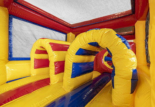Order 13.5 meter long modular standard obstacle course with appropriate 3D objects for kids. Buy inflatable obstacle courses online now at JB Inflatables America